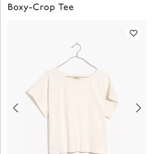 Madewell boxy-crop tee
